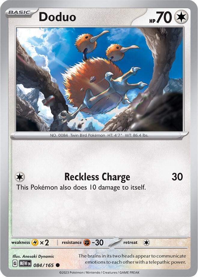 Image for Doduo (084/165) (MEW) - Pokemon