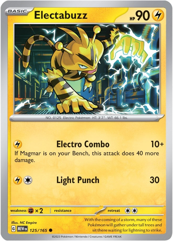 Image for Electabuzz (125/165) (MEW) - Pokemon