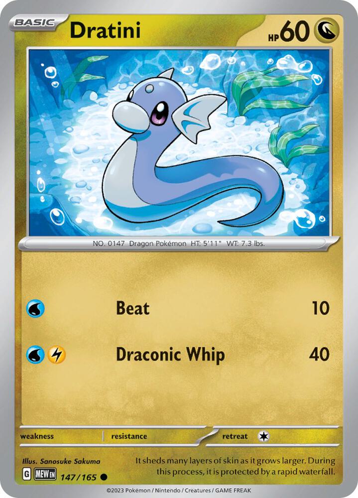 Image for Dratini (147/165) (MEW) - Pokemon