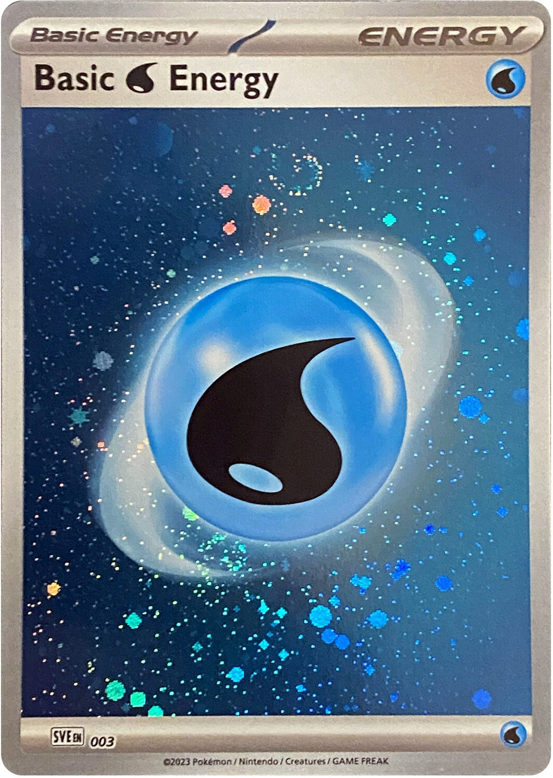 Image for Basic Water Energy (Cosmos Holo) (003) (SVE) - Pokemon