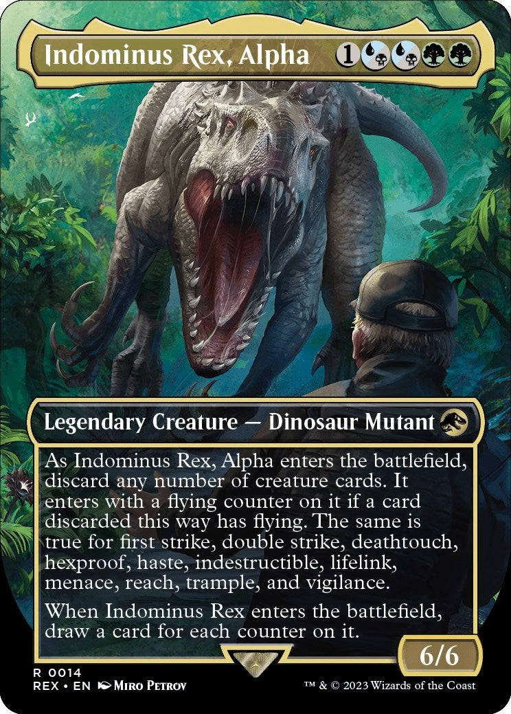 Image for Indominus Rex, Alpha (Borderless) (14) - Magic: The Gathering