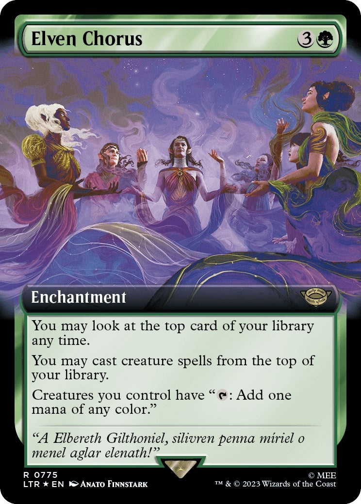 Image for Elven Chorus (Extended Art) (Surge Foil) (775) - Magic: The Gathering