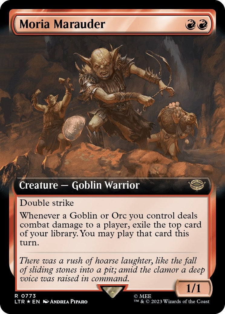 Image for Moria Marauder (Extended Art) (Surge Foil) (773) - Magic: The Gathering