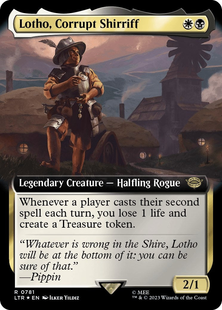 Image for Lotho, Corrupt Shirriff (Extended Art) (Surge Foil) (781) - Magic: The Gathering