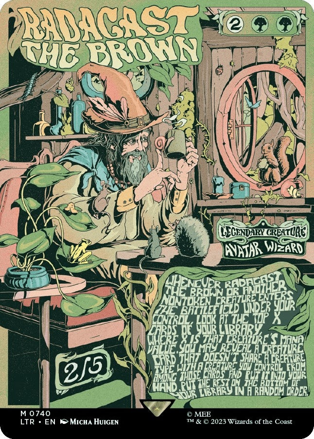 Image for Radagast the Brown (Borderless Poster) (740) - Magic: The Gathering