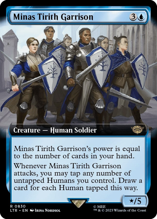 Image for Minas Tirith Garrison (Extended Art) (830) - Magic: The Gathering