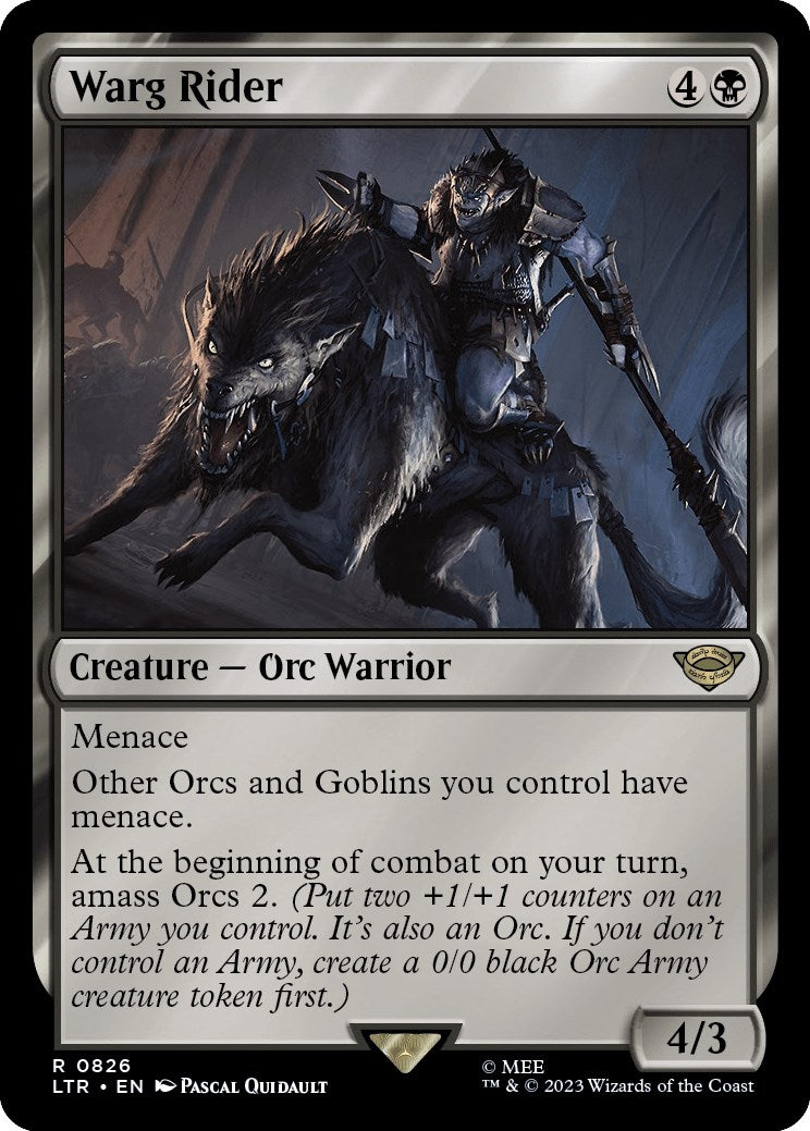 Image for Warg Rider (826) - Magic: The Gathering
