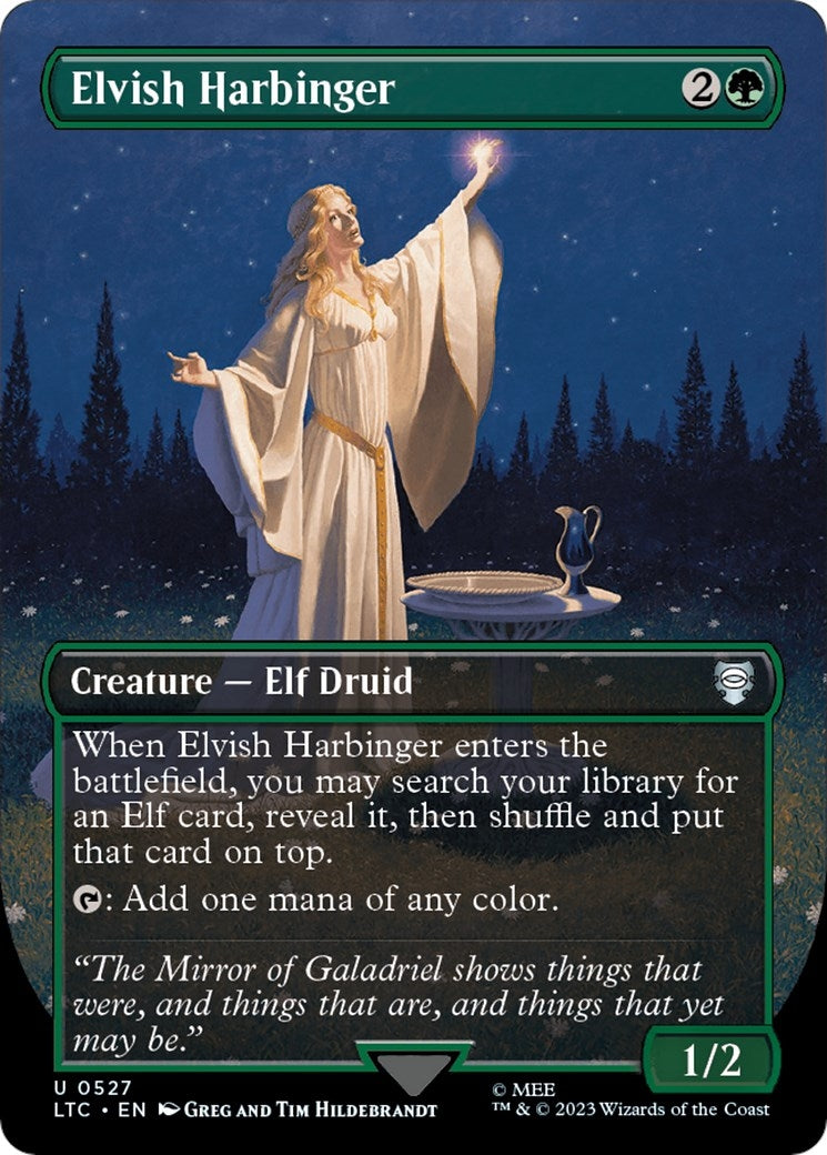 Image for Elvish Harbinger (Borderless) (527) - Magic: The Gathering