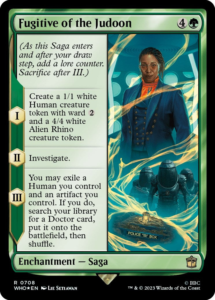 Image for Fugitive of the Judoon (Surge Foil) (708) - Magic: The Gathering