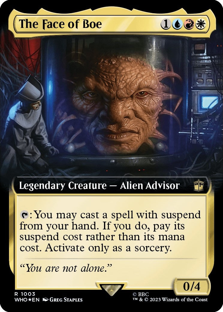 Image for The Face of Boe (Extended Art) (Surge Foil) (1003) - Magic: The Gathering