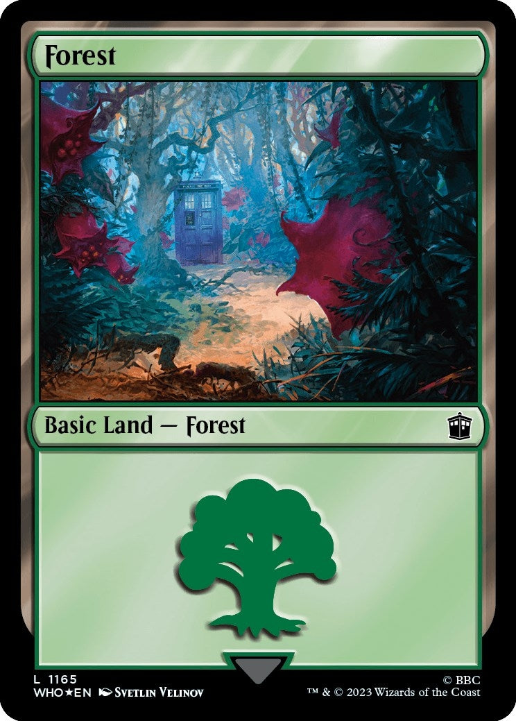 Image for Forest (1165) (Surge Foil) (1165) - Magic: The Gathering