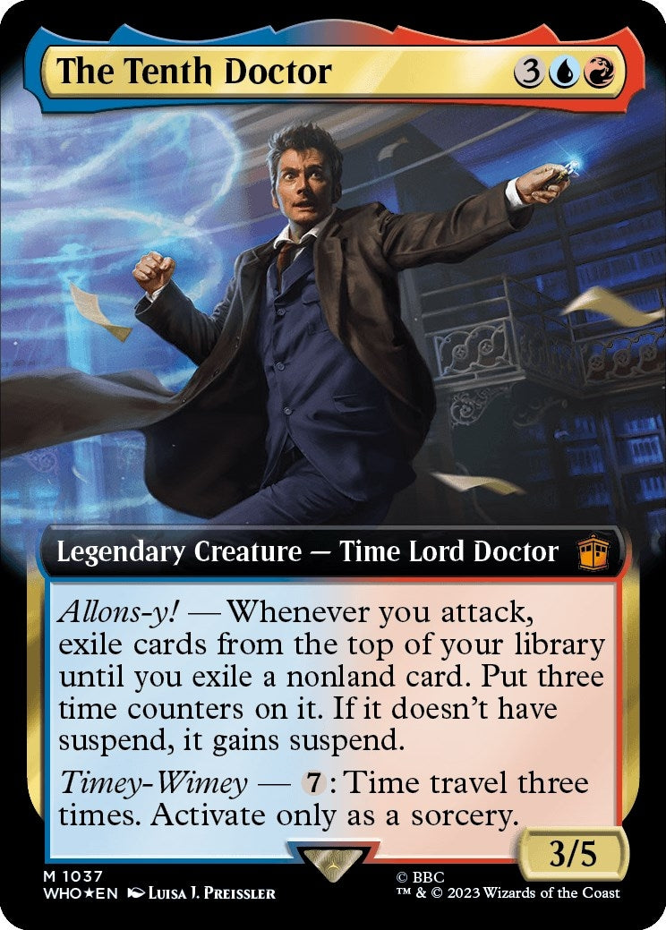 Image for The Tenth Doctor (Extended Art) (Surge Foil) (1037) - Magic: The Gathering