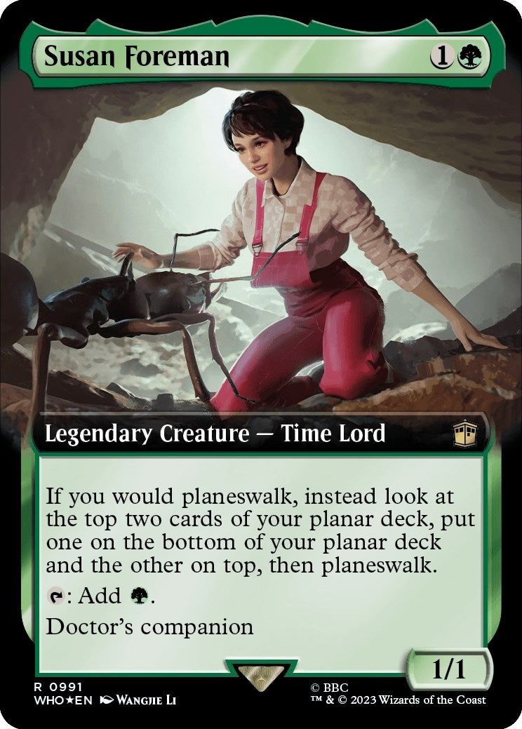 Image for Susan Foreman (Extended Art) (Surge Foil) (991) - Magic: The Gathering