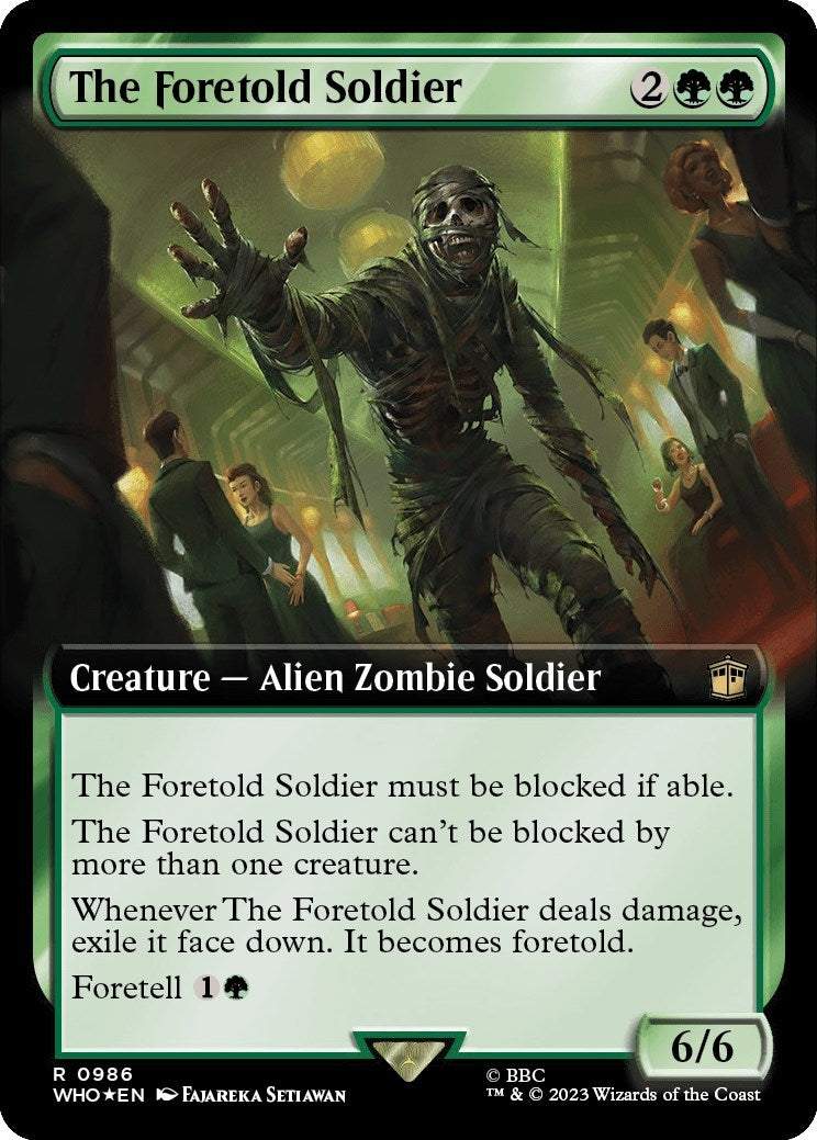 Image for The Foretold Soldier (Extended Art) (Surge Foil) (986) - Magic: The Gathering