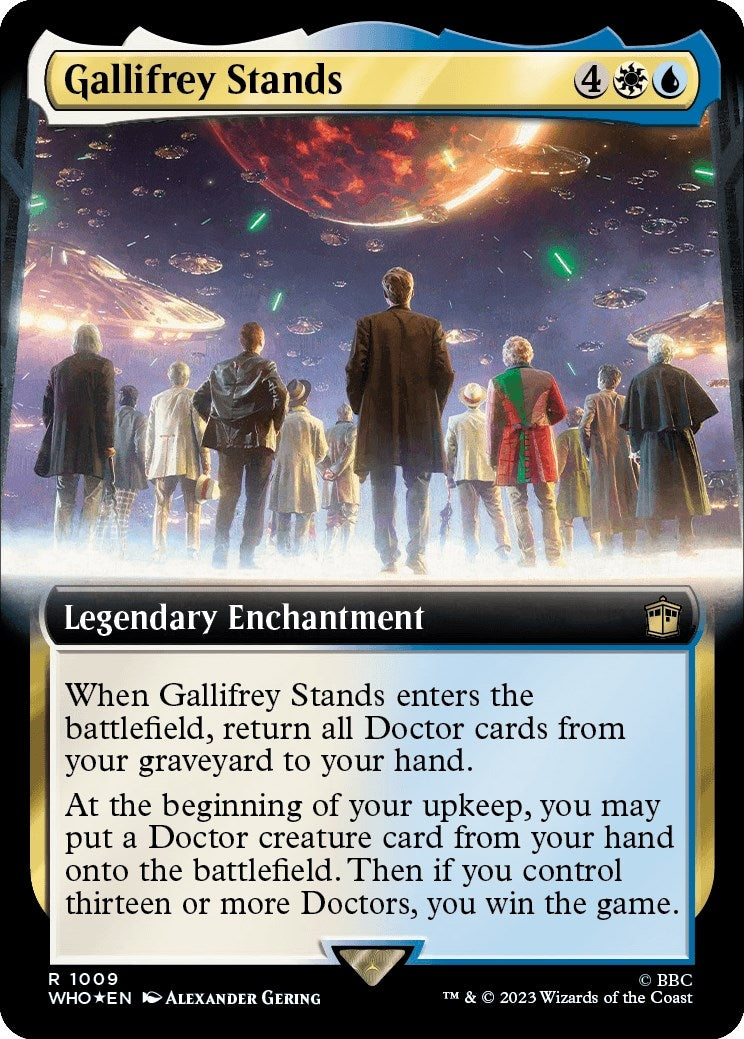 Image for Gallifrey Stands (Extended Art) (Surge Foil) (1009) - Magic: The Gathering