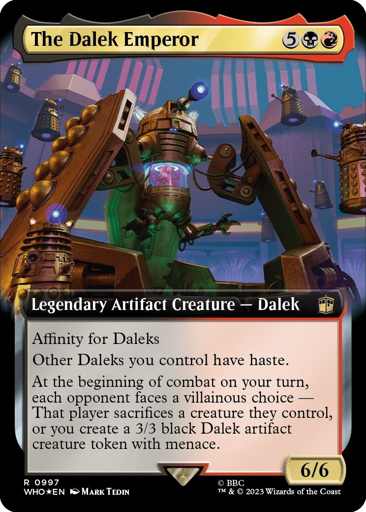 Image for The Dalek Emperor (Extended Art) (Surge Foil) (997) - Magic: The Gathering