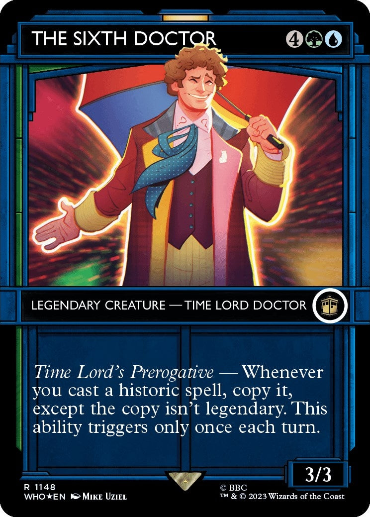 Image for The Sixth Doctor (Showcase) (Surge Foil) (1148) - Magic: The Gathering