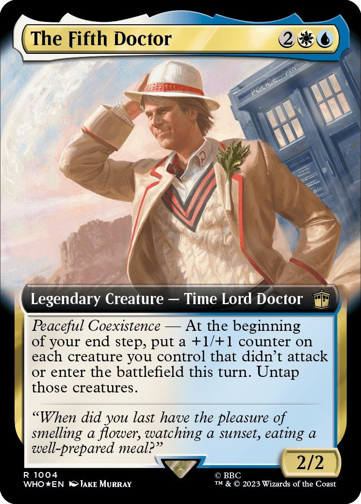 Image for The Fifth Doctor (Extended Art) (Surge Foil) (1004) - Magic: The Gathering