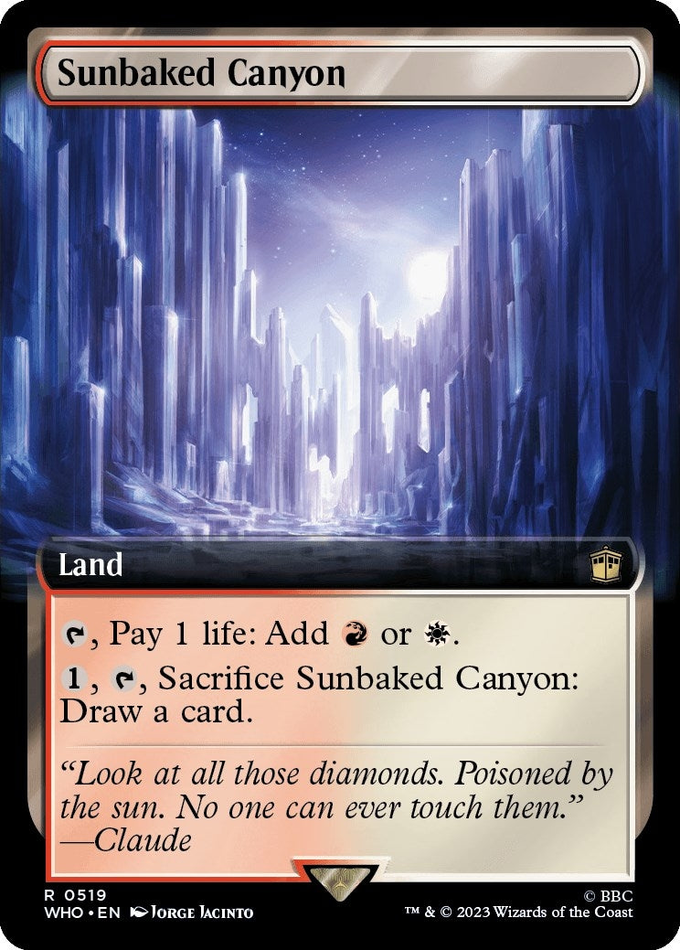 Image for Sunbaked Canyon (Extended Art) (519) - Magic: The Gathering