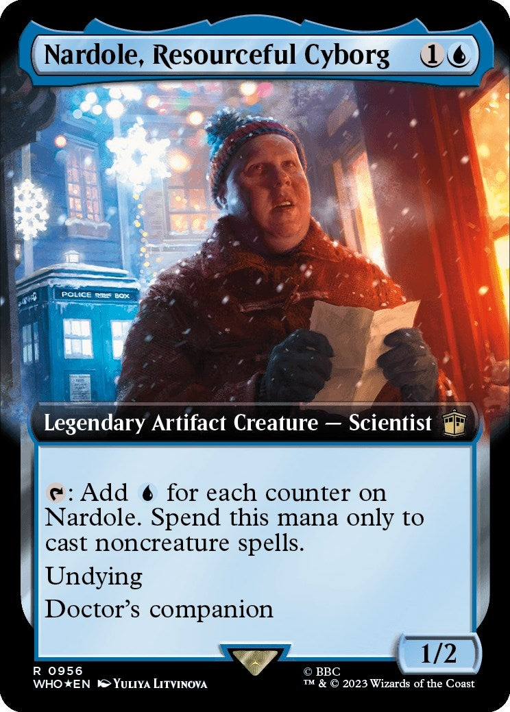 Image for Nardole, Resourceful Cyborg (Extended Art) (Surge Foil) (956) - Magic: The Gathering