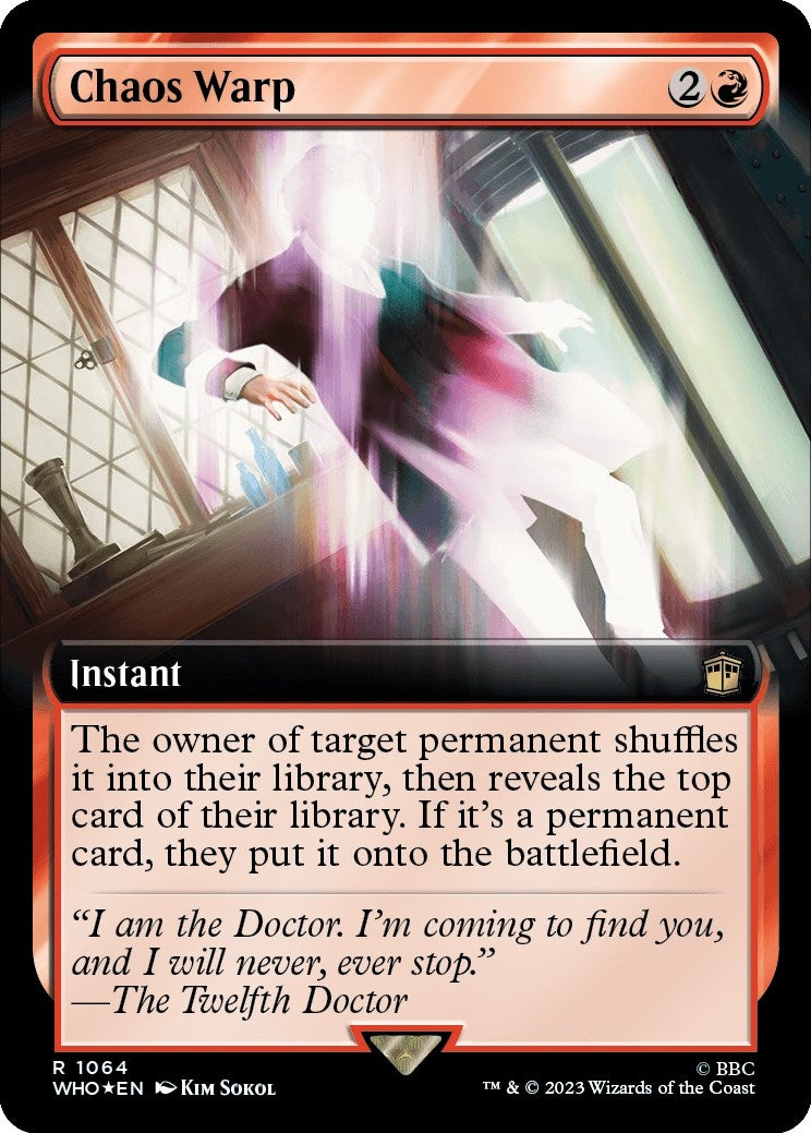 Image for Chaos Warp (Extended Art) (Surge Foil) (1064) - Magic: The Gathering