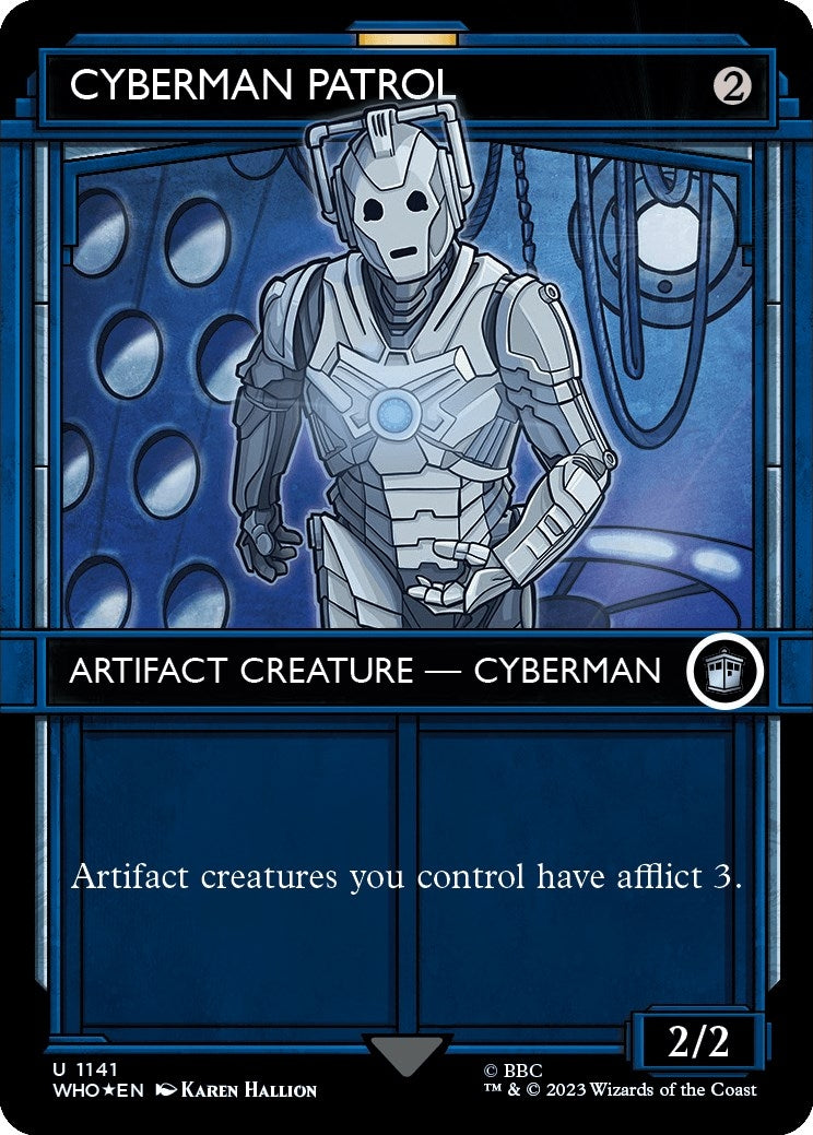 Image for Cyberman Patrol (Showcase) (Surge Foil) (1141) - Magic: The Gathering