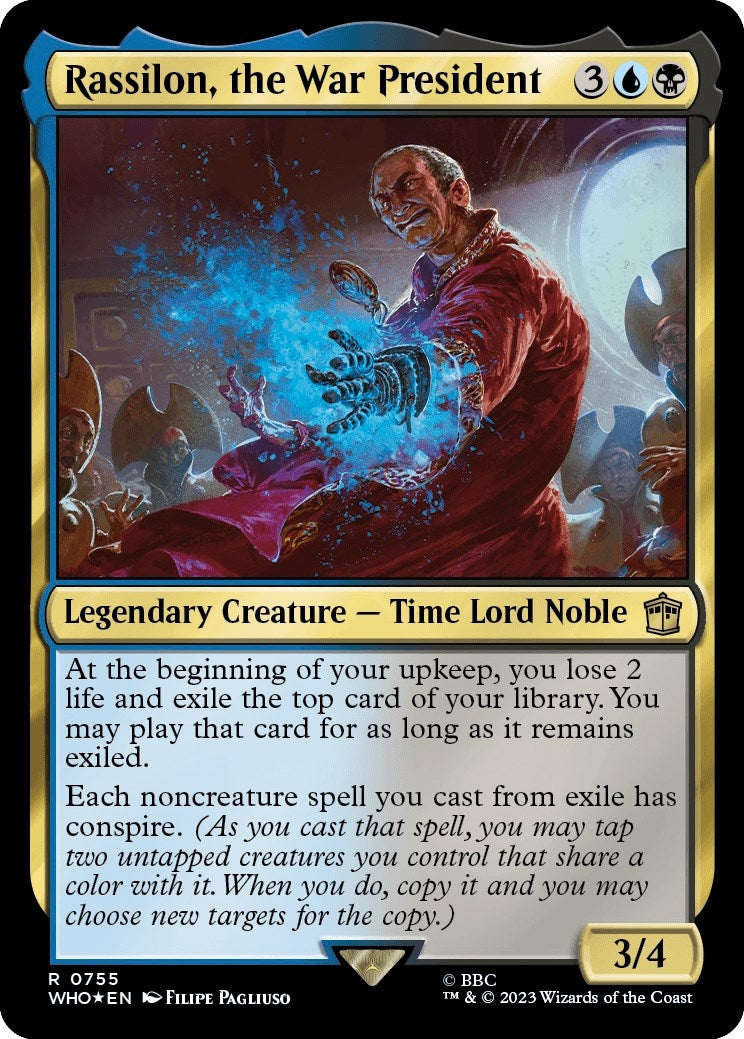 Image for Rassilon, the War President (Surge Foil) (755) - Magic: The Gathering
