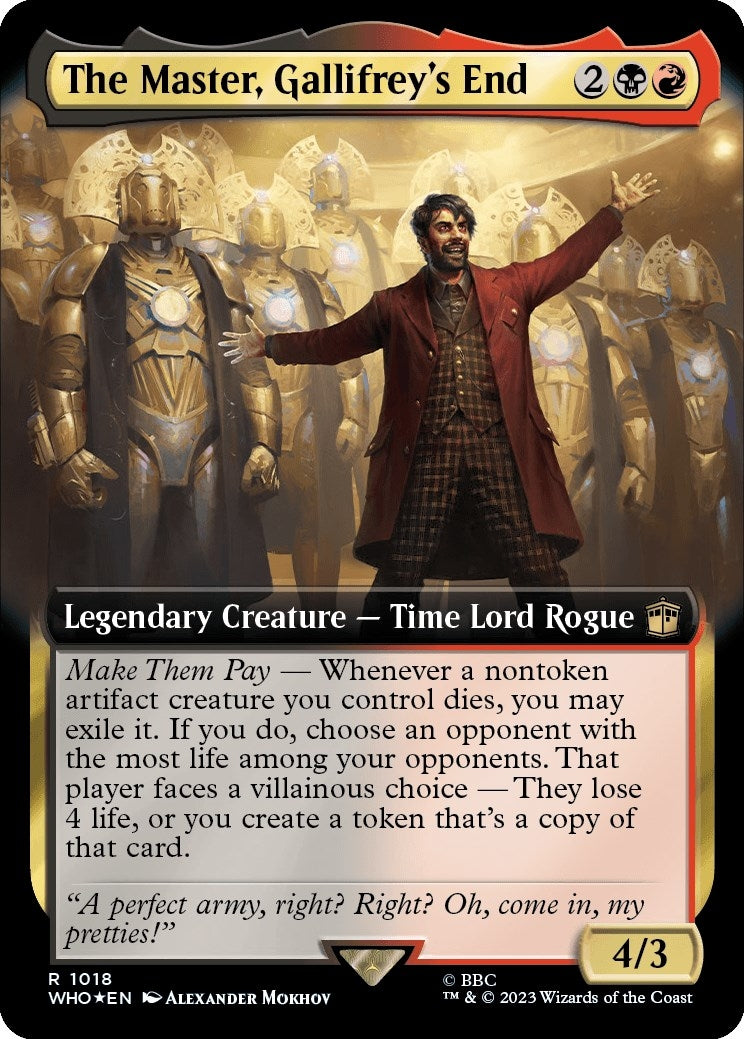 Image for The Master, Gallifrey's End (Extended Art) (Surge Foil) (1018) - Magic: The Gathering