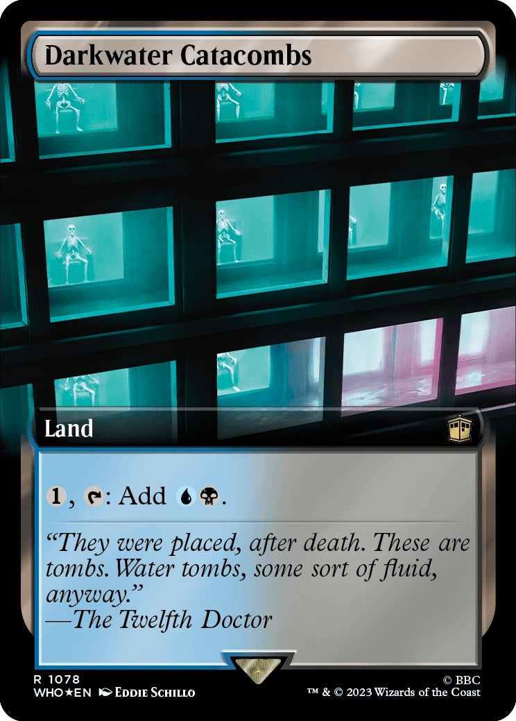 Image for Darkwater Catacombs (Extended Art) (Surge Foil) (1078) - Magic: The Gathering