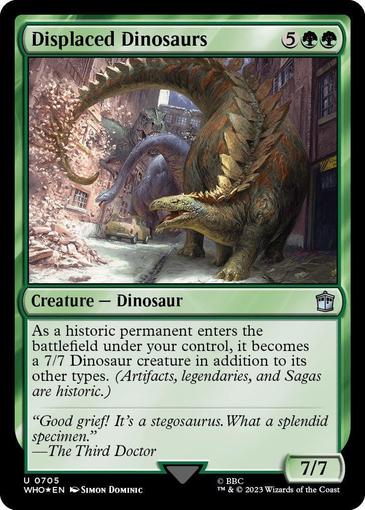 Image for Displaced Dinosaurs (Surge Foil) (705) - Magic: The Gathering