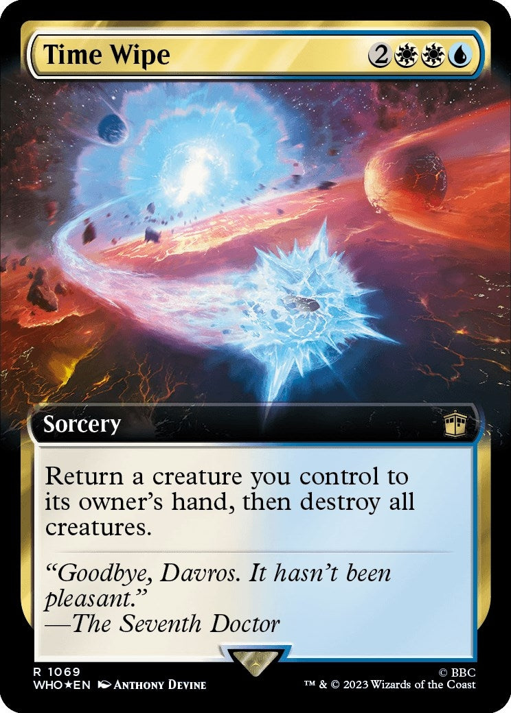 Image for Time Wipe (Extended Art) (Surge Foil) (1069) - Magic: The Gathering