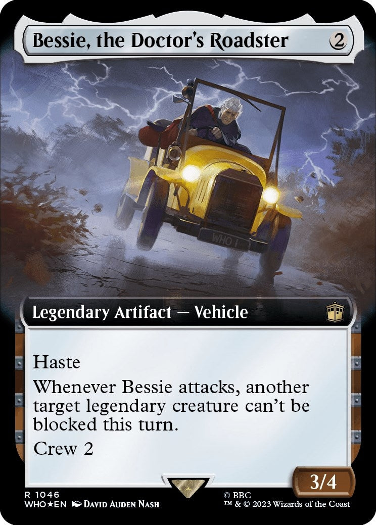 Image for Bessie, the Doctor's Roadster (Extended Art) (Surge Foil) (1046) - Magic: The Gathering