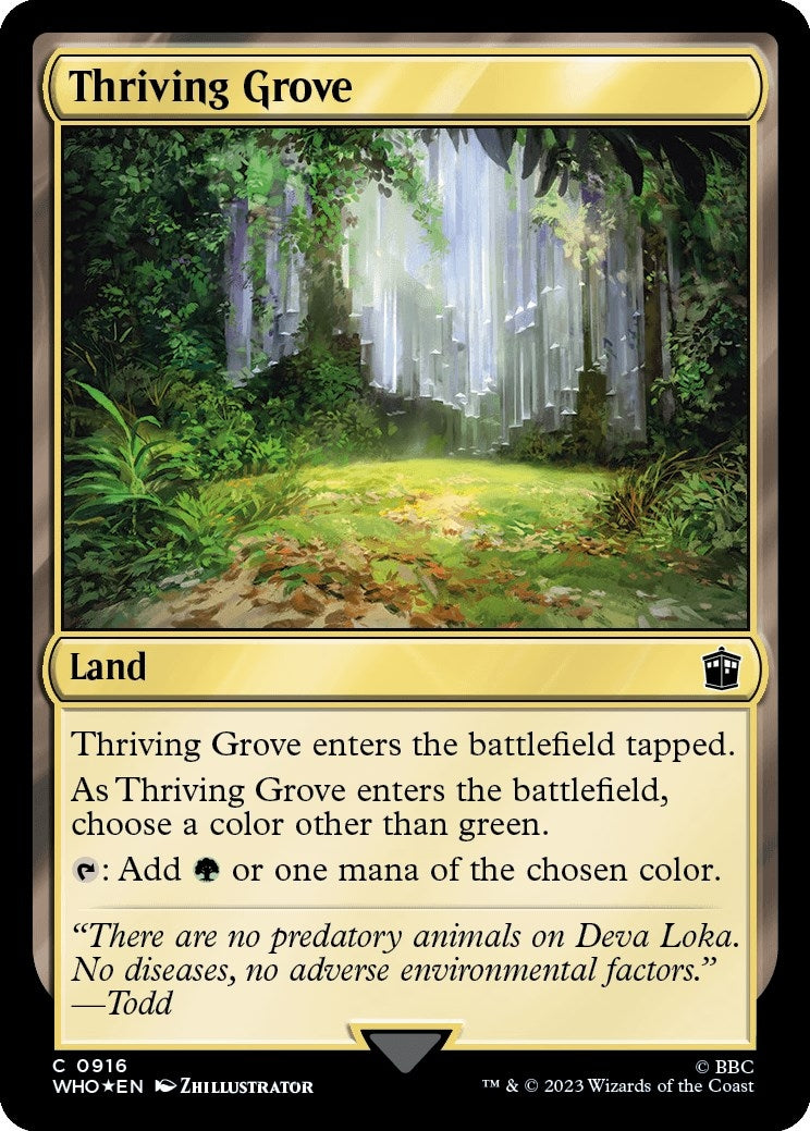 Image for Thriving Grove (Surge Foil) (916) - Magic: The Gathering