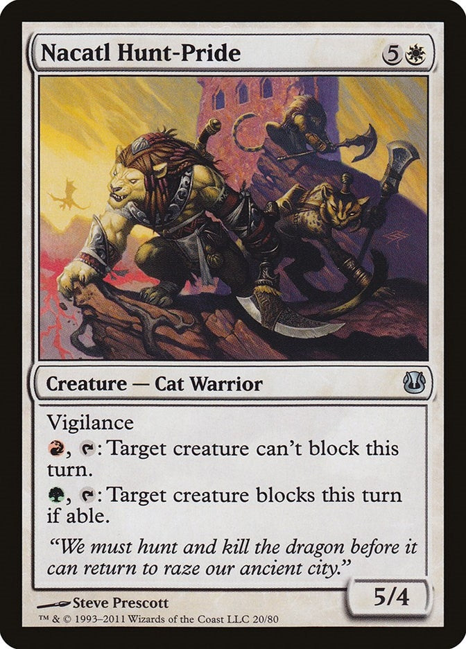 Image for Nacatl Hunt-Pride (20) - Magic: The Gathering