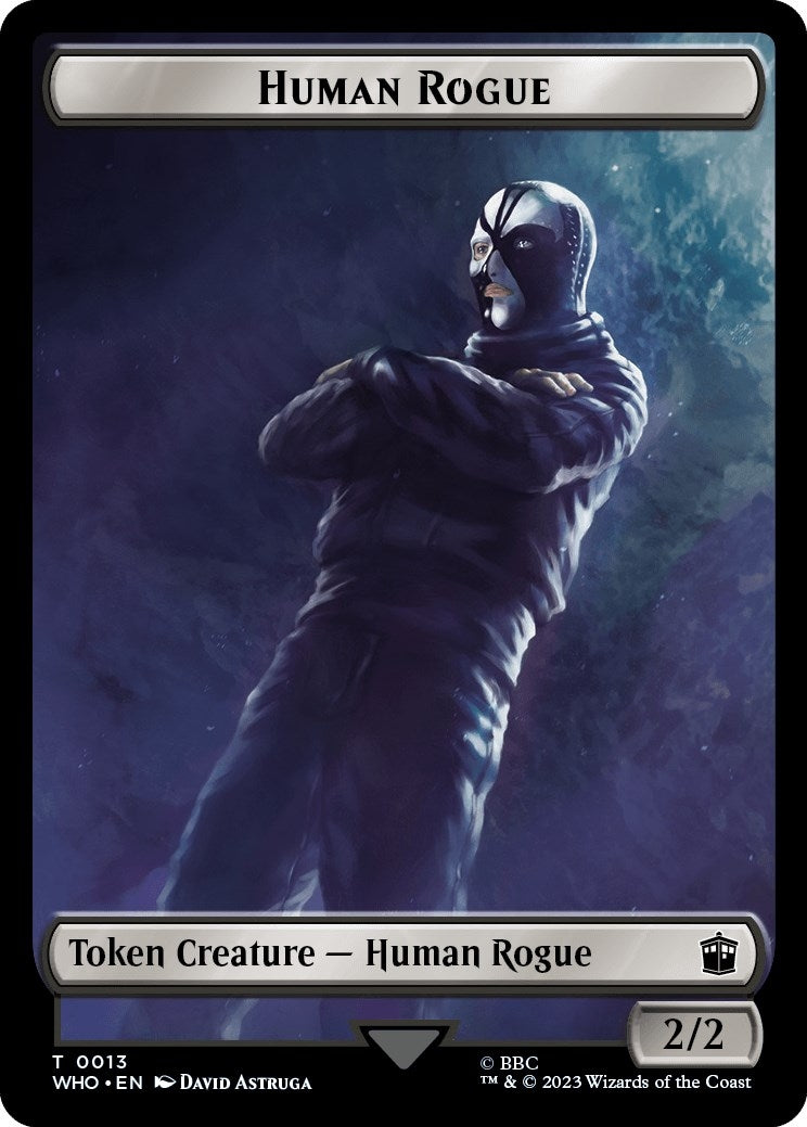 Image for Human Rogue // Clue (0022) Double-Sided Token (13 // 22) - Magic: The Gathering