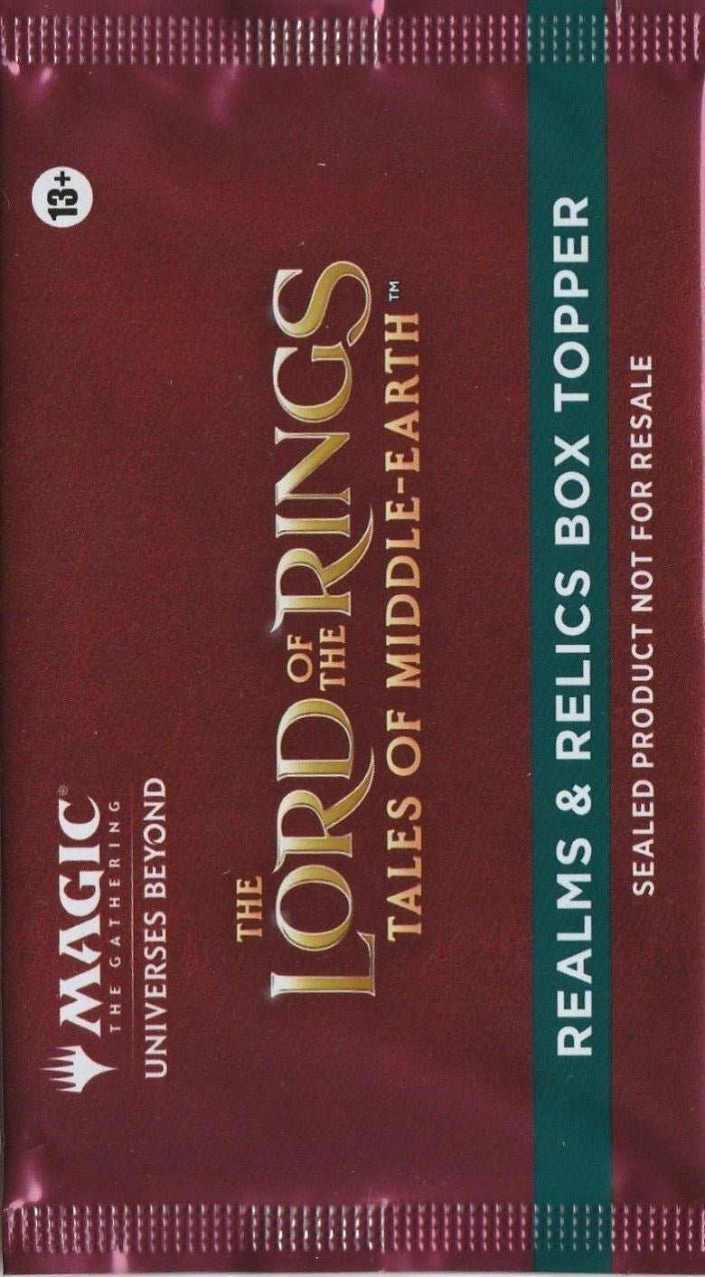 Image for Universes Beyond: The Lord of the Rings: Tales of Middle-earth - Realms & Relics Box Topper Pack - Magic: The Gathering