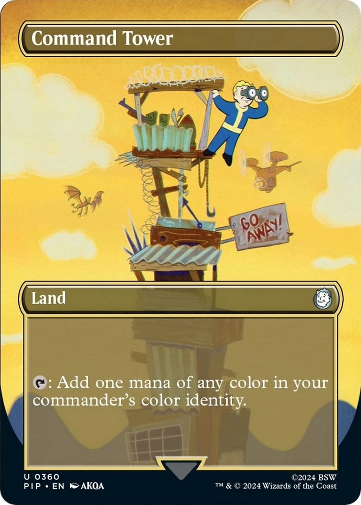 Image for Command Tower (Borderless) (360) - Magic: The Gathering