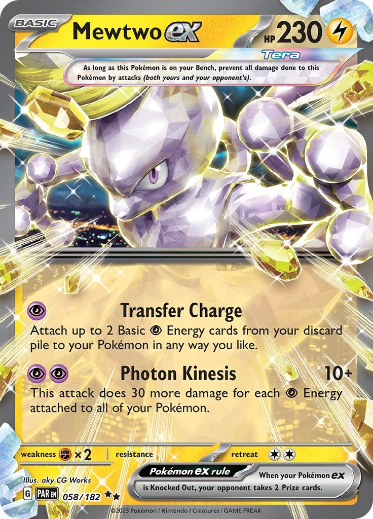 Image for Mewtwo ex (058/182) (PAR) - Pokemon