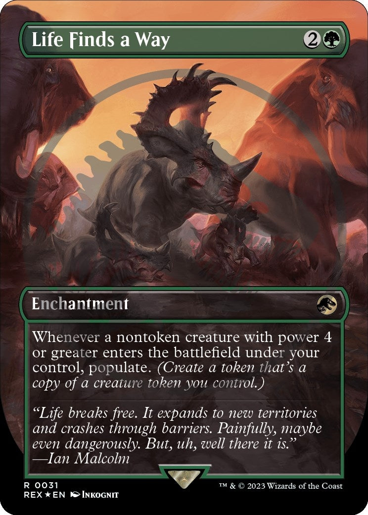 Image for Life Finds a Way (Borderless) (Emblem) (31) - Magic: The Gathering