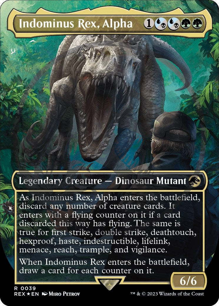 Image for Indominus Rex, Alpha (Borderless) (Emblem) (39) - Magic: The Gathering