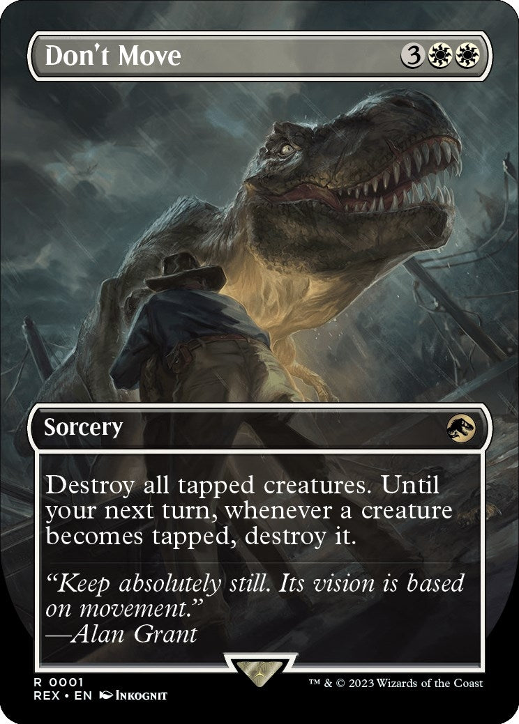 Image for Don't Move (Borderless) (1) - Magic: The Gathering