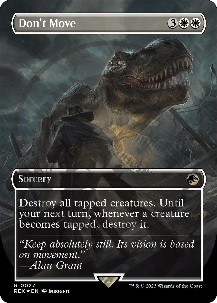 Image for Don't Move (Borderless) (Emblem) (27) - Magic: The Gathering