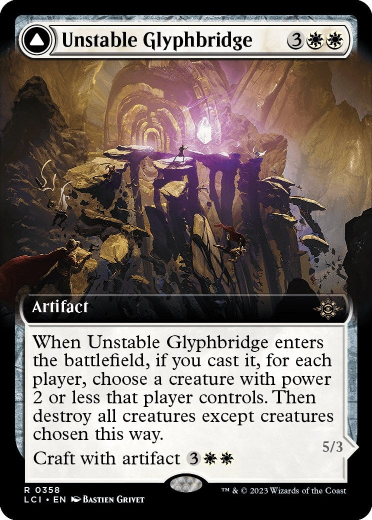 Image for Unstable Glyphbridge (Extended Art) (358) - Magic: The Gathering