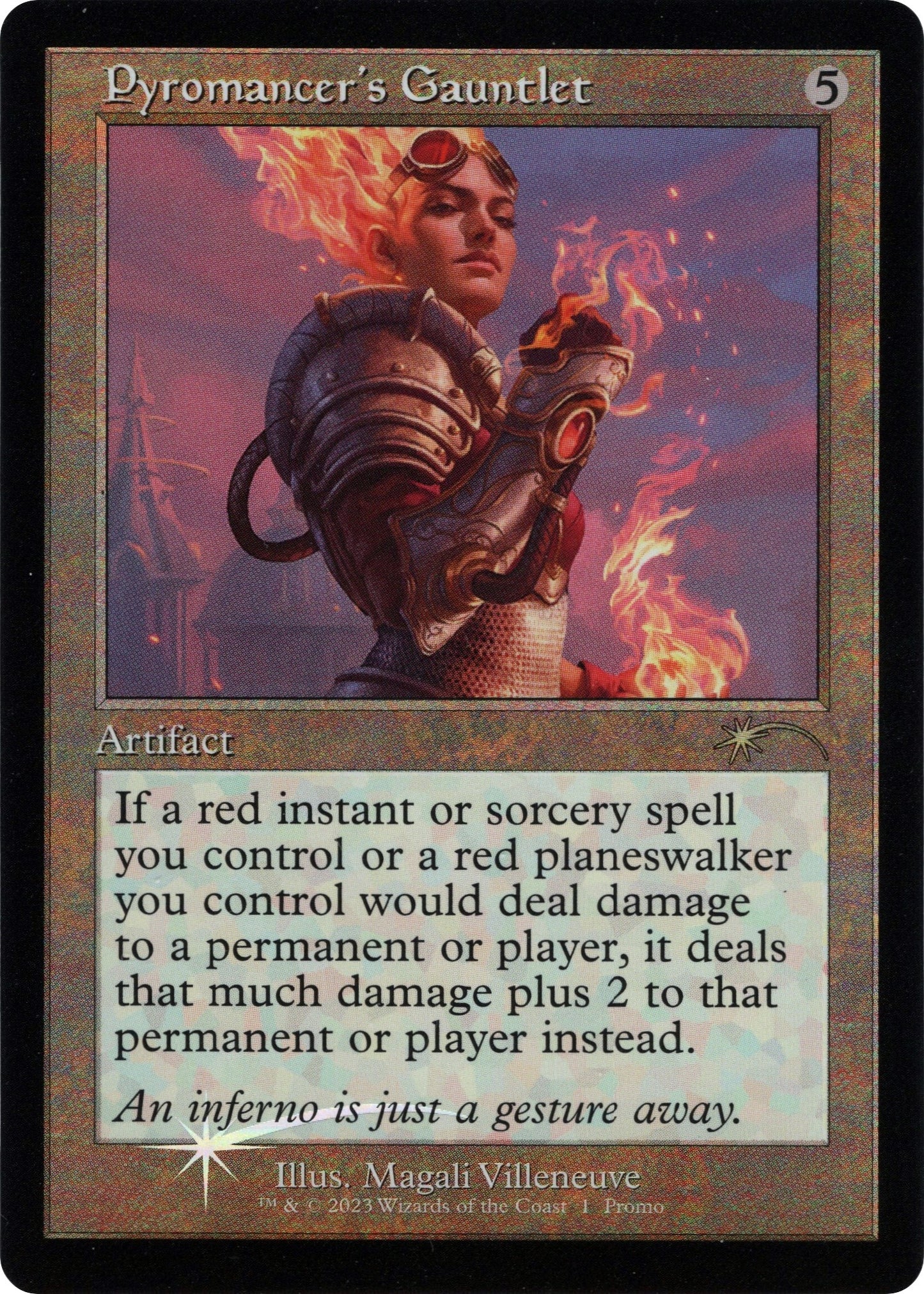 Image for Pyromancer's Gauntlet (Retro Frame) (1) - Magic: The Gathering