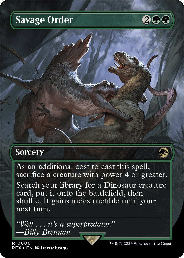 Image for Savage Order (Borderless) (6) - Magic: The Gathering