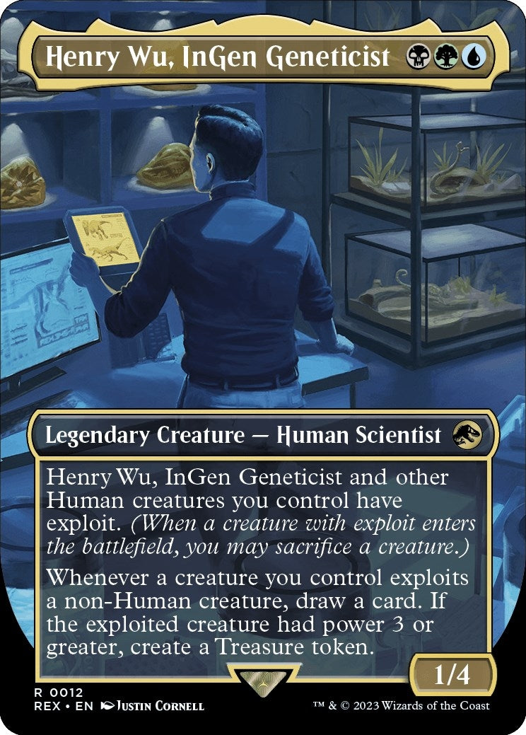 Image for Henry Wu, InGen Geneticist (Borderless) (12) - Magic: The Gathering