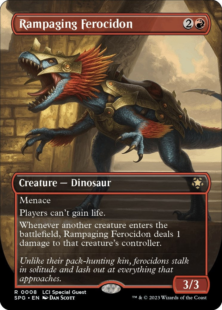 Image for Rampaging Ferocidon (Borderless) (8) - Magic: The Gathering