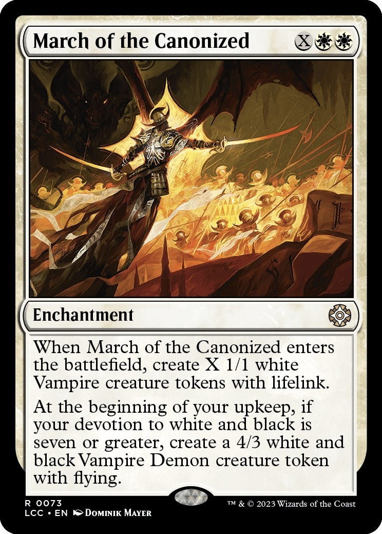 Image for March of the Canonized (73) (LCC) - Magic: The Gathering