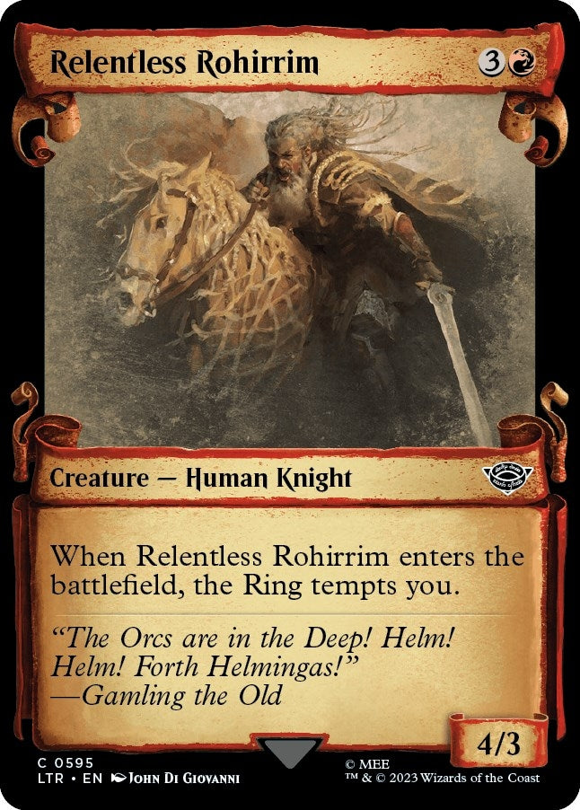 Image for Relentless Rohirrim (Showcase Scrolls) (595) - Magic: The Gathering