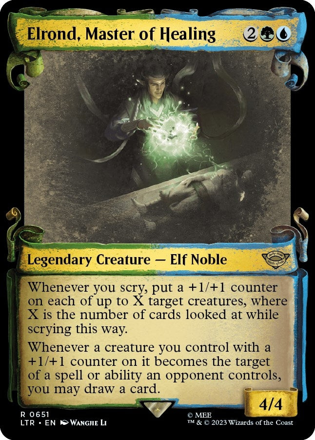 Image for Elrond, Master of Healing (Showcase Scrolls) (651) - Magic: The Gathering